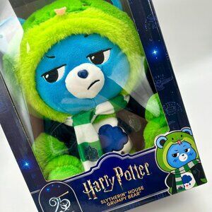 Harry Potter Care Bears Slytherin House Grumpy Bear Stuffed Animal Plush Toy NEW